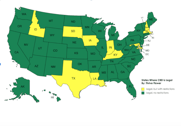 Is CBD Legal In All 50 States? | Thrive Flower | Learn More